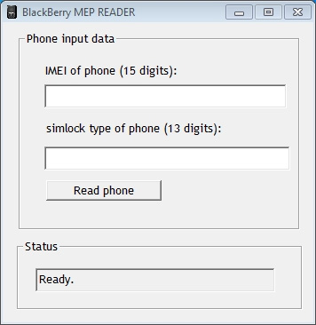 Blackberry MEP Reader Software